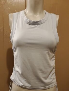 Women's Light Blue Drawstring Tank